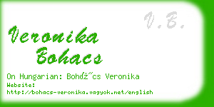 veronika bohacs business card